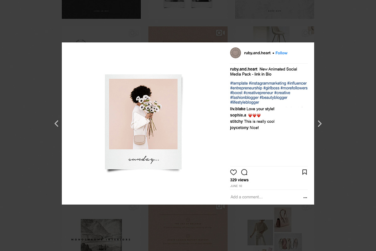 ANIMATED Minimalist Social Media Kit, a Social Media Template by Ruby&Heart Studio (Photo 9 of 12)