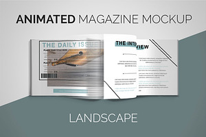Animated Magazine Mockup | Landscape