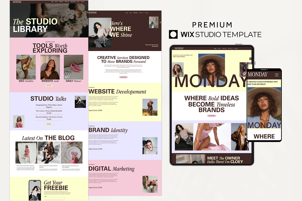 Creative Wix Studio Website Template, a Wix Template by AdvertFox (Photo 4 of 10)