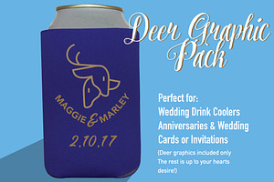 Deer Wedding Graphics