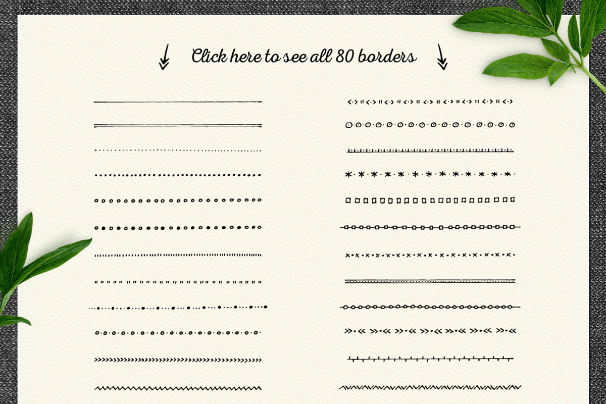 80 Decorative Borders, a Decorative Illustration by Elena Paletskaya (Photo 2 of 4)
