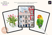 Real Watercolor Procreate Brushes, a Brush Add-On by Julia Dreams (Thumbnail 7 of 11)