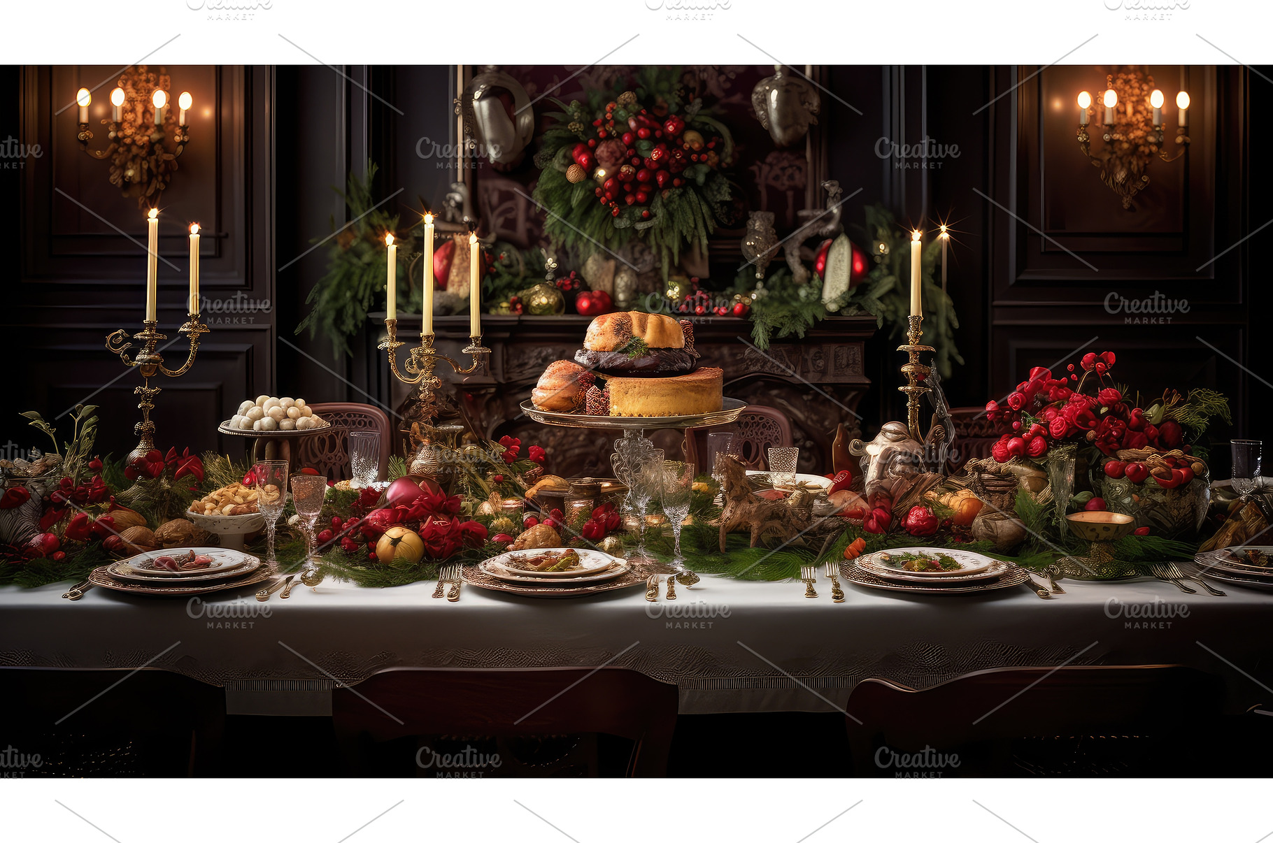 gathering holiday feast ai generated, a Food & Drink Photo by pikepicture