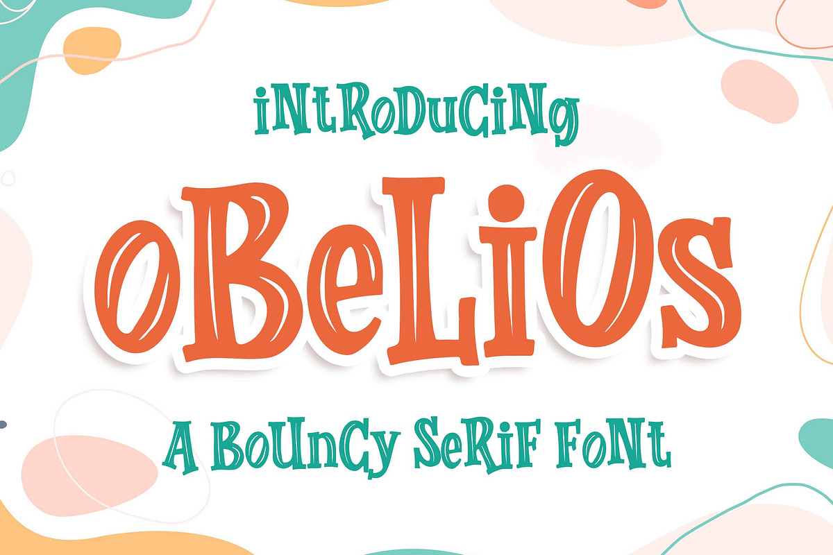 Obelios a Bouncy Serif Font, a Serif Font by Blankids Studio (Photo 1 of 6)