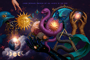Celestial Cosmic Magic Moon Stars, an Object Graphic by Anna Babich (Thumbnail 4 of 10)