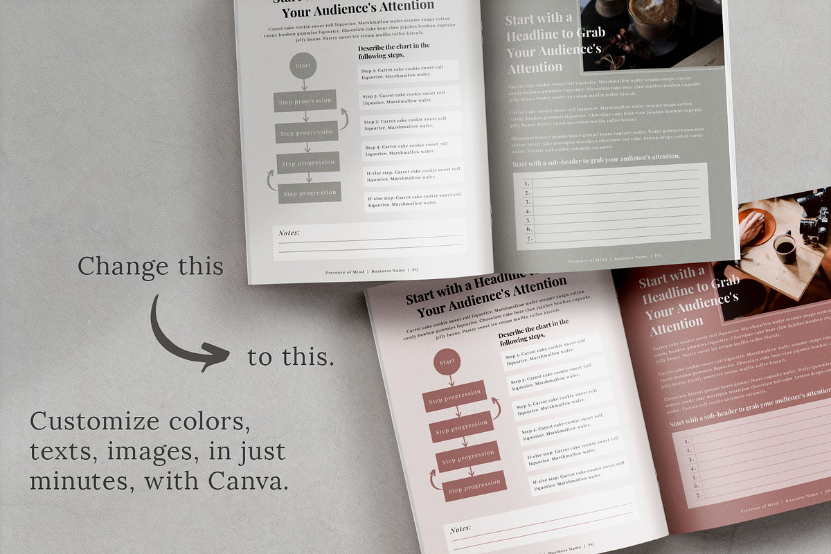 Course Workbook Canva Template, a Magazine Template by Studio Sugoi (Photo 8 of 10)