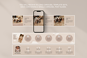 Beige Instagram Carousel Bundle, a Social Media Template by SunshineStudioBoutique (Thumbnail 4 of 9)