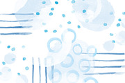 Watercolor pattern Photoshop brushes, a Brush Add-On by Little Bean (Thumbnail 6 of 7)