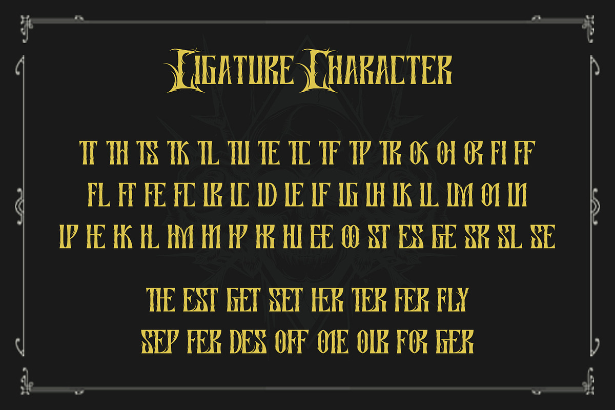 Zorvex – Heavy Metal Logo Font, a Blackletter Font by Letterara (Photo 12 of 15)