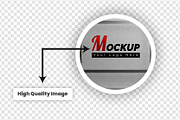 Glass logo Mockup PSD file., an Advertising Mockup by samsulpassive (Thumbnail 4 of 5)