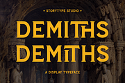 Demiths A Display Typeface Font, a Sans Serif Font by Storytype Studio (Thumbnail 1 of 15)