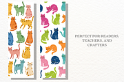 Whimsy Cats Bookmarks Png Bundle, an Animal Illustration by Markicha Art (Thumbnail 4 of 12)