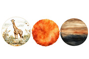 Safari Circles Clipart, an Icon by Designworld (Thumbnail 5 of 6)