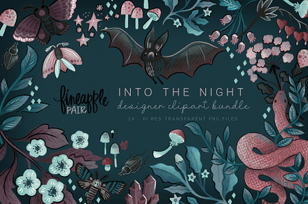 Gothic Halloween Clipart Bundle DH, a Seasonal Illustration by FINEAPPLE