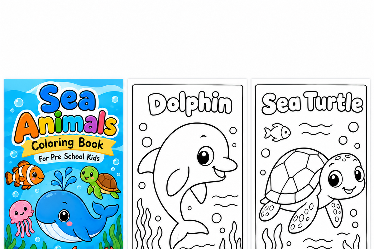 Animal Coloring Book for Kids, an Education Illustration by Mohammad Sarfaraz (Photo 3 of 13)