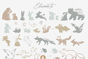 Autumn Forest Patterns and Elements, an Animal Illustration by MeadowFox (Thumbnail 6 of 8)