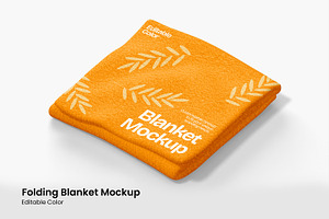 Folding Blanket Mockup, a Packaging Mockup by Unerispace