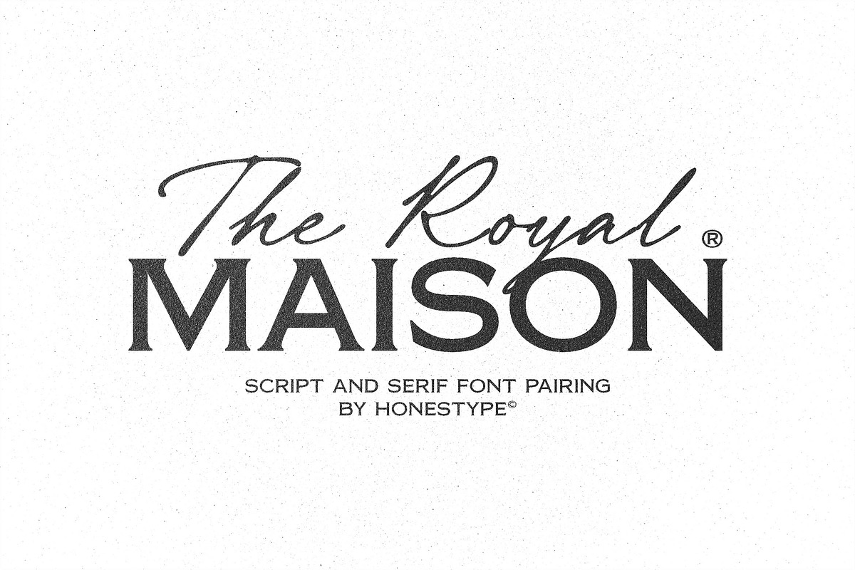 Royal Maison - Serif & Script Font, a Serif Font by Honestype (Photo 2 of 13)