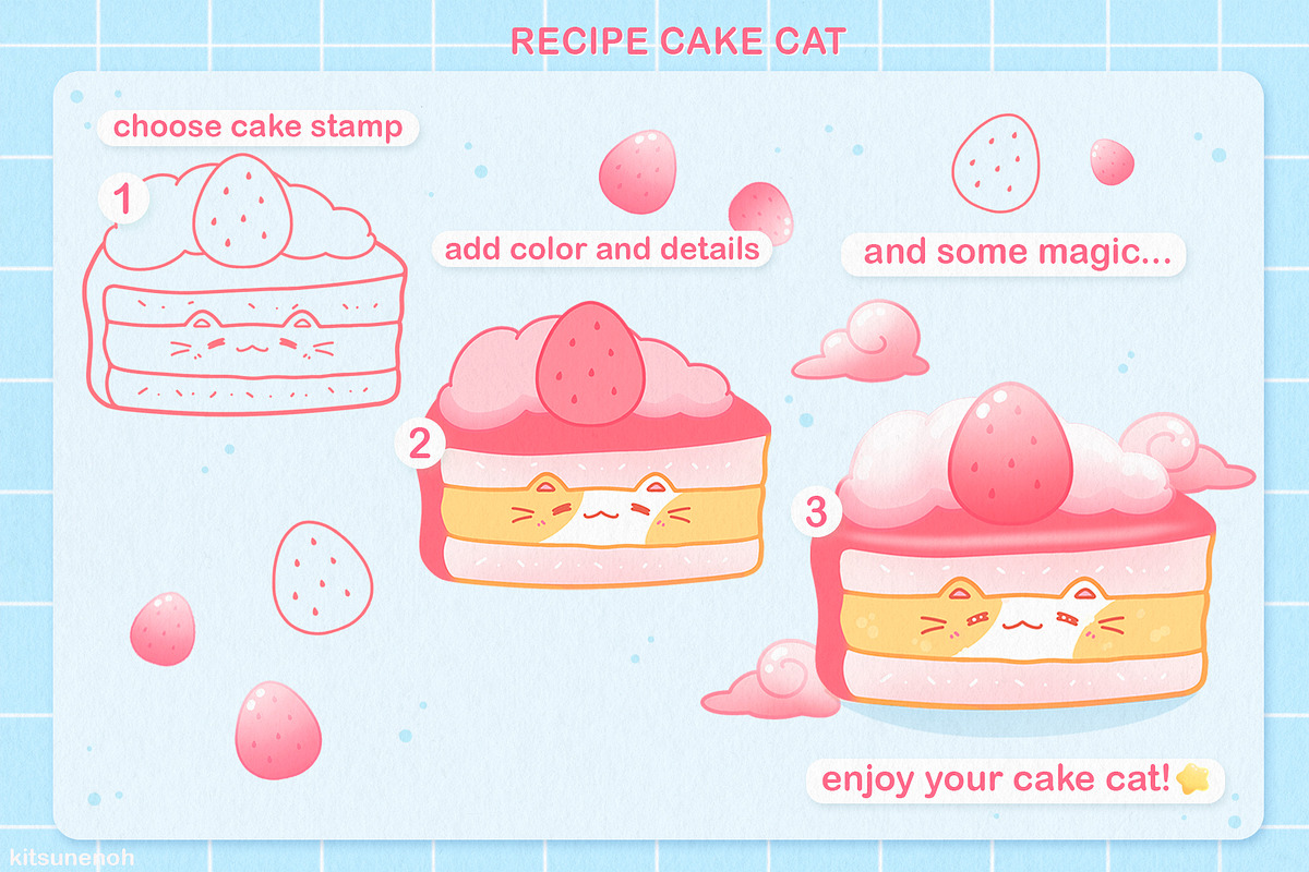 Procreate Brushes, Kawaii Stamps, a Brush Add-On by InkPrintsTattoo (Photo 5 of 10)