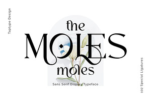 Moles - Serif Display Ligature Font