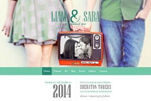 Tasteful Joomla Wedding Template