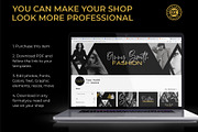 Editable ETSY shop template Canva, a Websites & App Template by Chakraborty Design (Thumbnail 7 of 7)