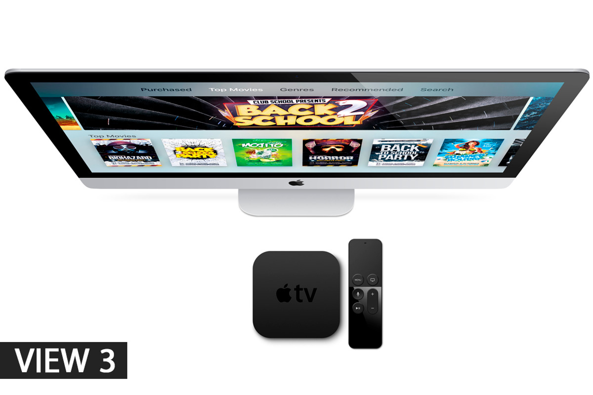 Apple TV 4 (2015) Vector MockUp(PSD), a Mockup by Alex_Yanko (Photo 4 of 5)
