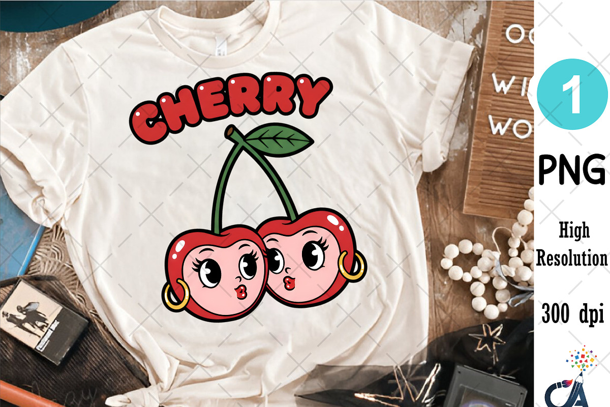 Valentine Cherry Betty Boop Png, an Illustration by Creative Art (Photo 4 of 6)