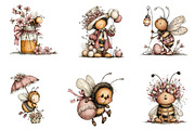 Whimsical Easter Bee clipart, an Illustration by CreationArt (Thumbnail 3 of 6)