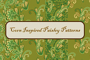 Corn Paisley patterns, a Pattern Graphic by ThaiByGaew (Thumbnail 1 of 3)