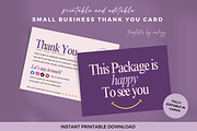 Editable Thank You Card Template, a Card Template by Elegant_Studio44 (Thumbnail 1 of 6)