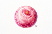 Hyperrealistic Watercolor Planet, an Object Illustration by New-School-Wave (Thumbnail 4 of 5)
