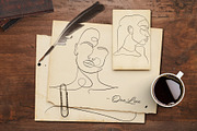 One line, a Person Illustration by Vinegret -Shop (Thumbnail 4 of 8)