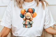 Cute Teddy Bear Pink Gift Box Clipar, an Illustration by CraftArtStudio (Thumbnail 5 of 6)