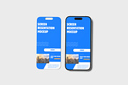 Iphone Screen Mockup, an iPhone Mockup by Afif_studio (Thumbnail 2 of 5)