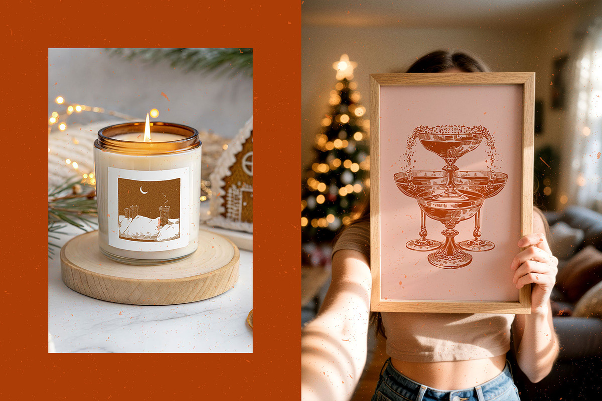 Dark Academia Xmas | Illustration, an Object Illustration by KetteCreate (Photo 7 of 18)