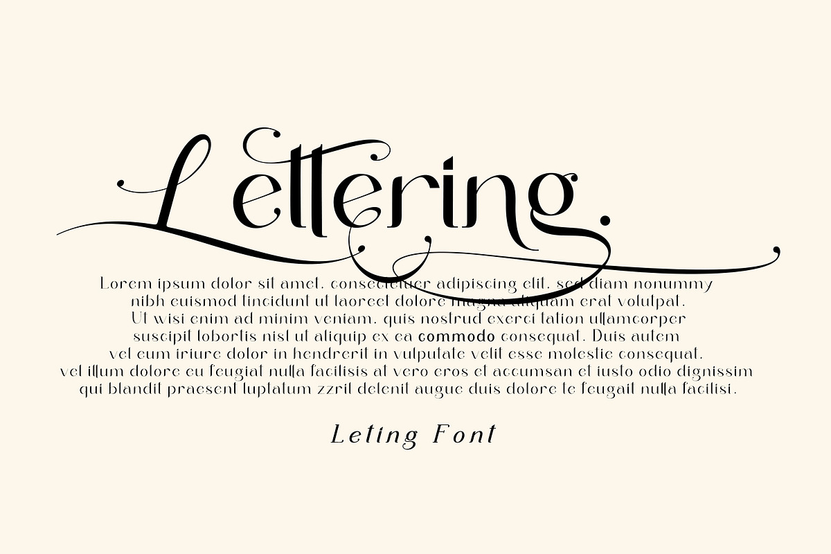 Letings, a Serif Font by Sulthan Studio (Photo 3 of 8)