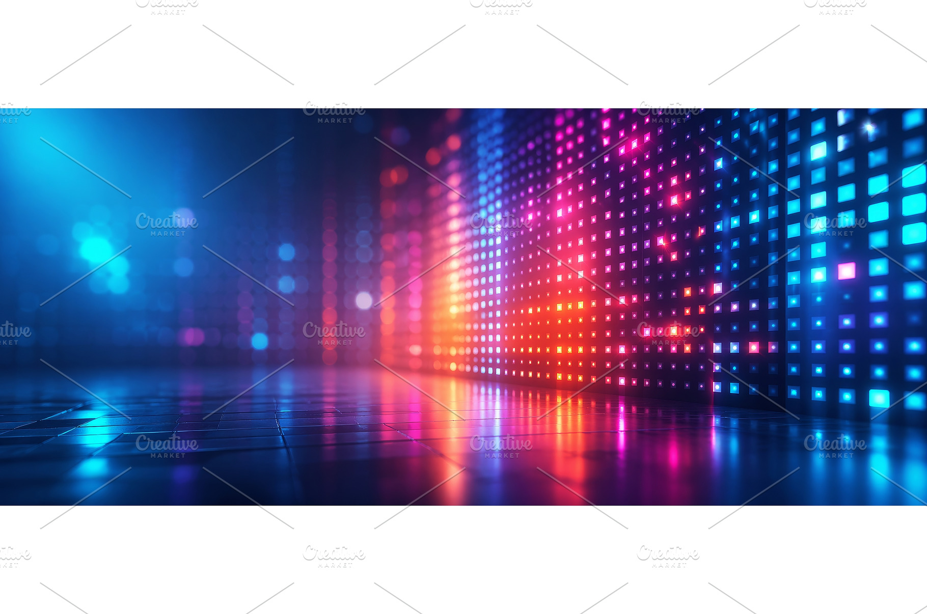 Defocused LED light forming a, an Abstract Photo by ZinetroN