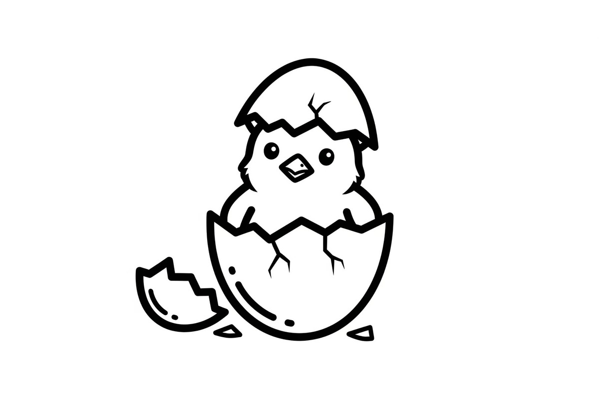 Cute Easter Chick Hatch Vector Bundl, an Illustration by jahid234 (Photo 13 of 51)