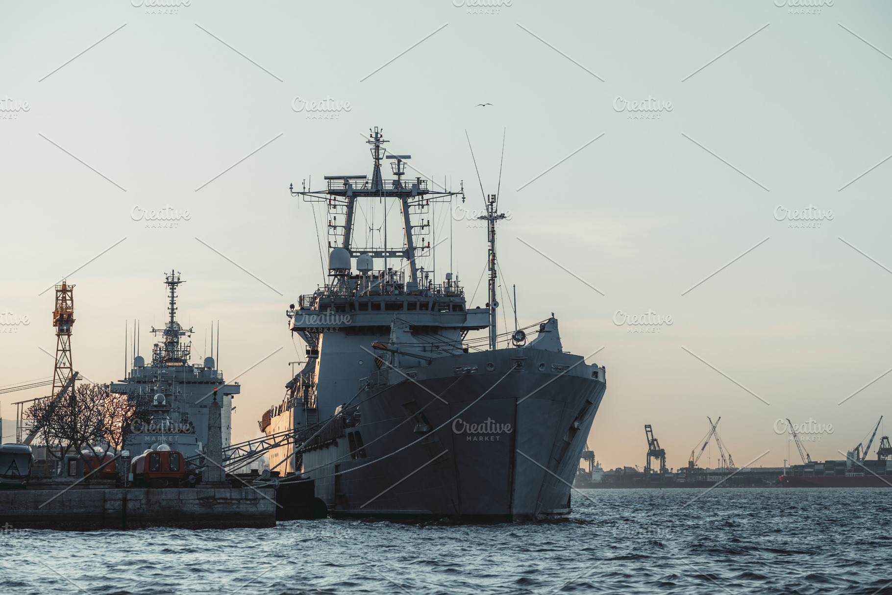 Warships in harbor, a Transportation Photo by SkyNext