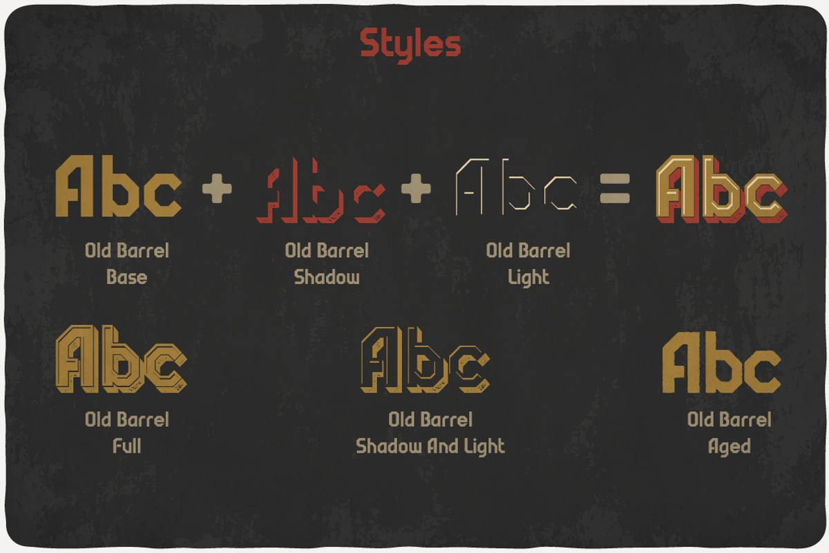 Old Barrel typeface preview 4