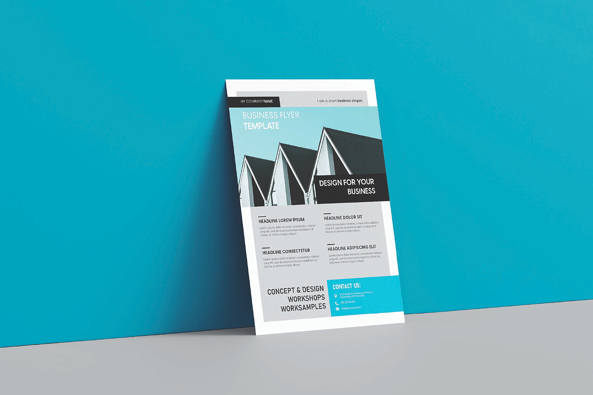 Sale business flyer template, a Flyer Template by Workhu (Photo 2 of 4)