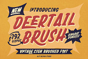 Deertail Brush Typeface, a Handwritten Font by alit design (Thumbnail 1 of 17)