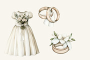 Wedding Accessories Clipart, an Illustration by The Best Digital Plaza (Thumbnail 4 of 5)
