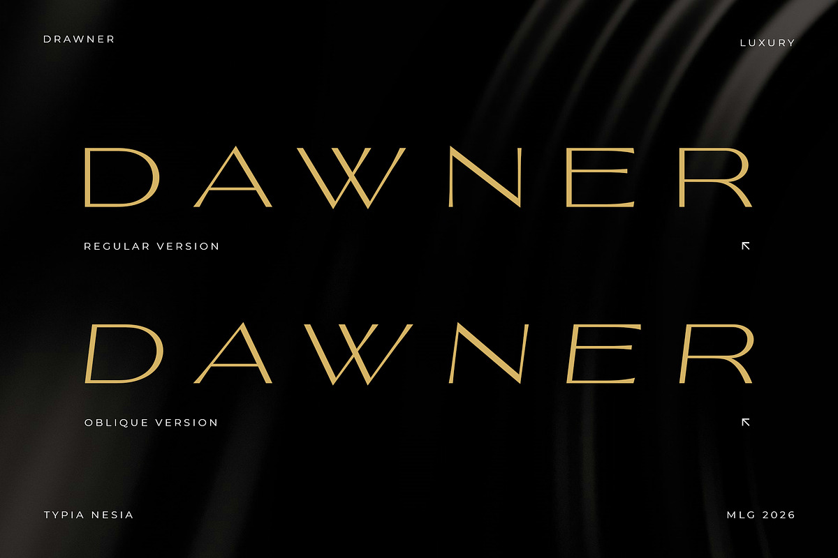 Dawner - Luxury Wide Thin Sans Serif, a Sans Serif Font by Typia Nesia (Photo 2 of 12)