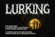 Zorth Samlo - Death Metal Font, a Blackletter Font by Sealoung (Thumbnail 3 of 8)