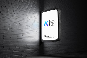 Light Box Psd Mockup