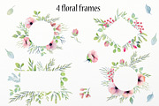 Watercolor floral design elements, an Illustration by rosypatterns (Thumbnail 5 of 10)