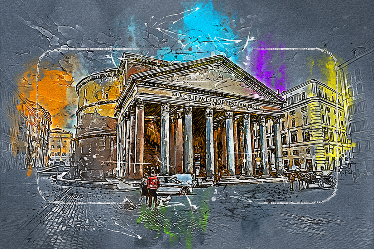 Pen Watercolor Photoshop Action, an Action Add-On by GorynArt (Photo 4 of 23)