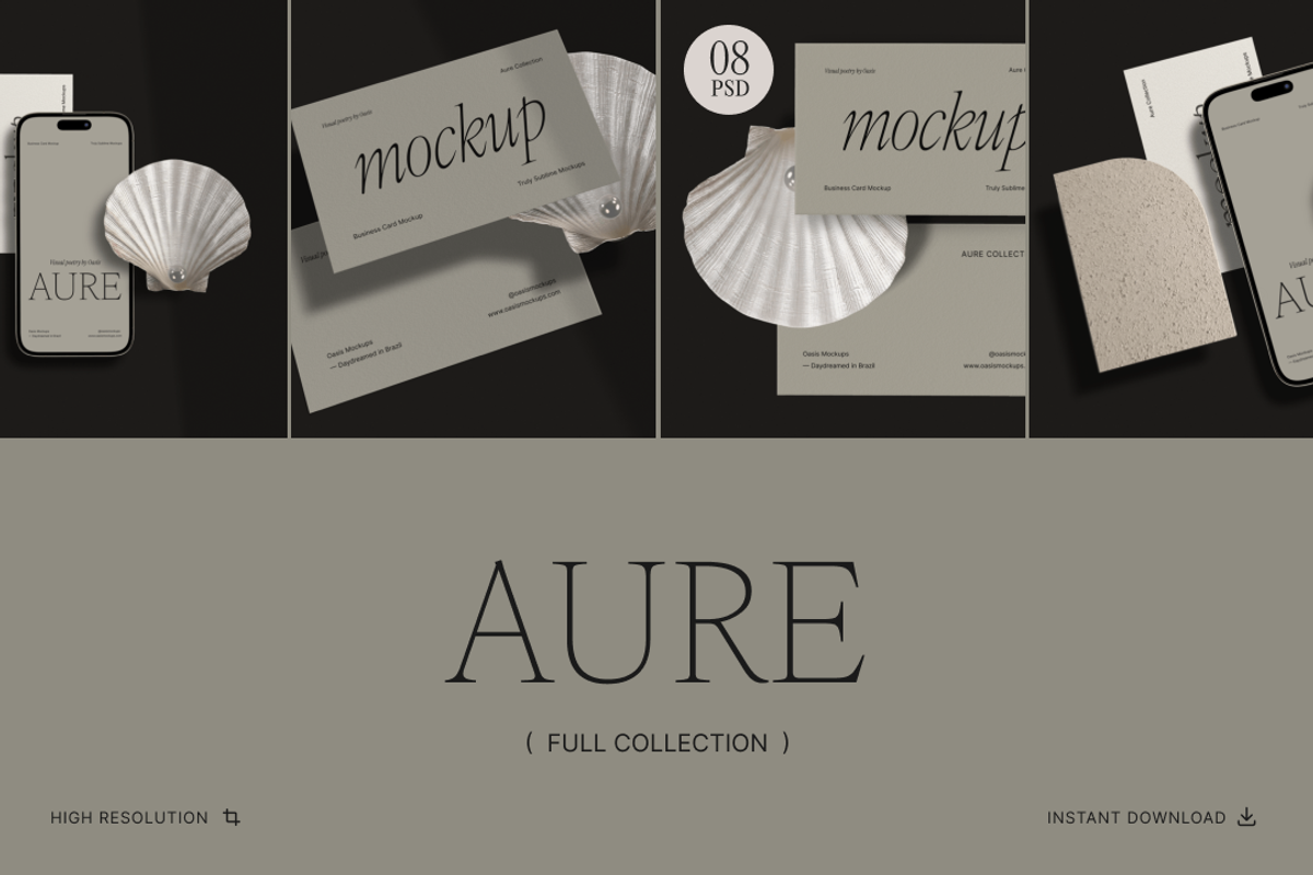 Aure - Business Card Mockup Set, an iPhone Mockup by Oasis Mockups (Photo 9 of 9)
